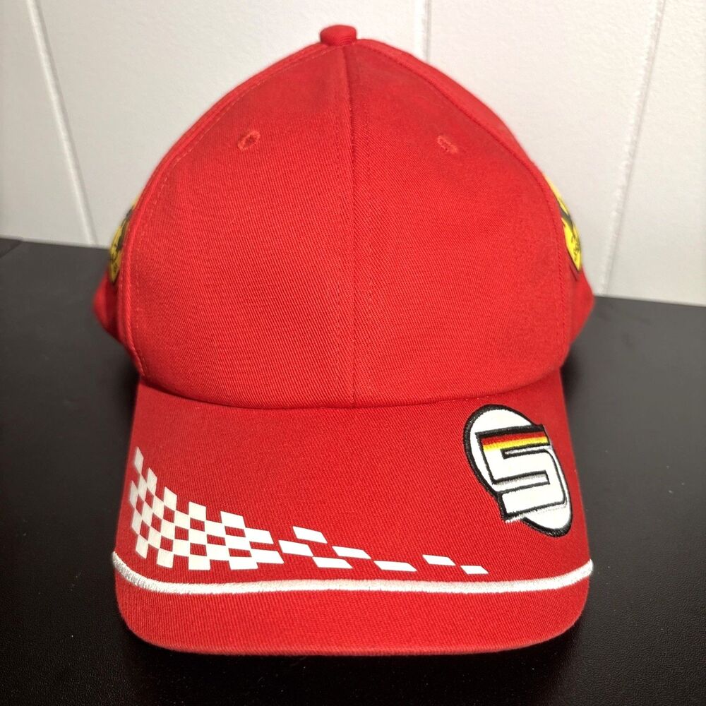 Ferrari F1 Team Sebastian Vettel 5 Red Racing Hat Cap Puma Driver Snapback